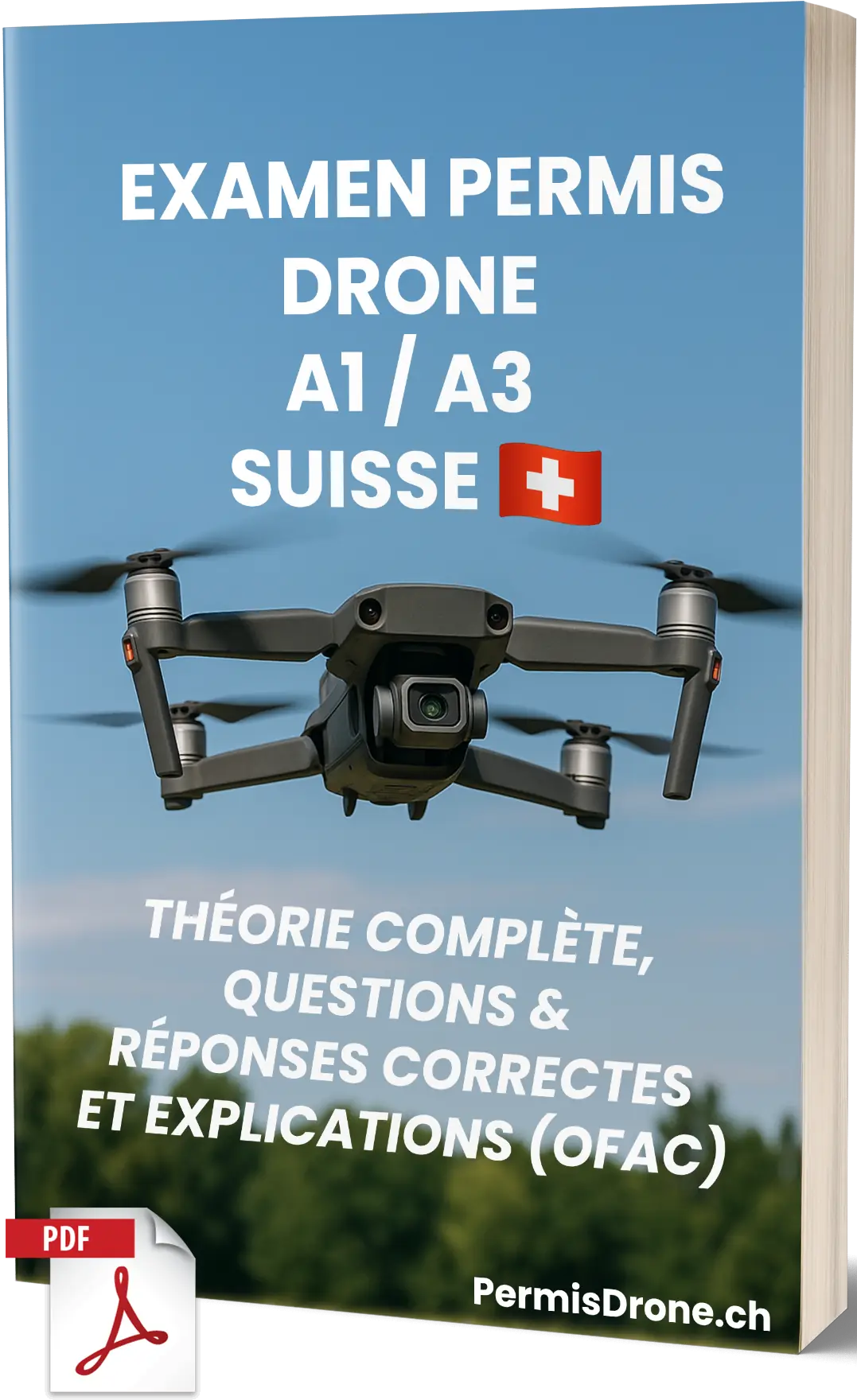 Suisse Examen Drone A1/A3 – Théorie complète, 500+ questions type examen avec réponses et explications détaillées – Image 1