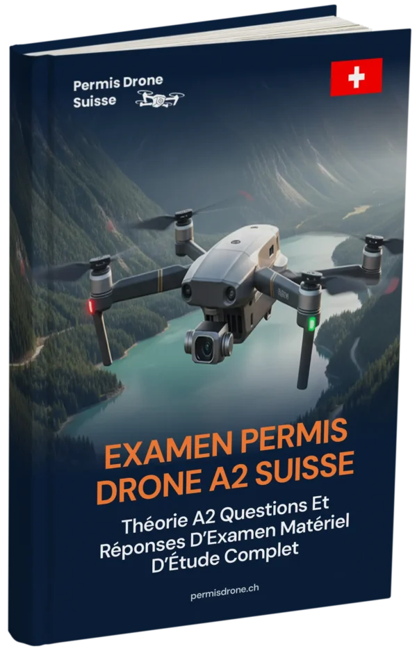 Examen permis drone A2 Suisse – Théorie avancée, support d’étude complet et plus de 500 questions-réponses type examen