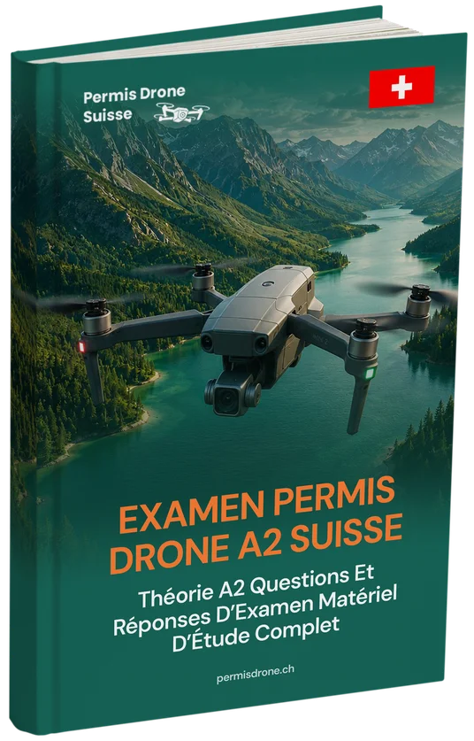 Examen permis drone A2 Suisse – Théorie avancée, support d’étude complet et plus de 500 questions-réponses type examen