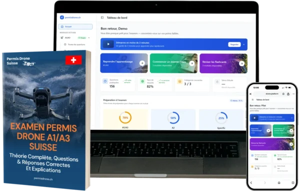 A1/A3 permis drone Combo – A1/A3 Formation & plateforme e-learning
